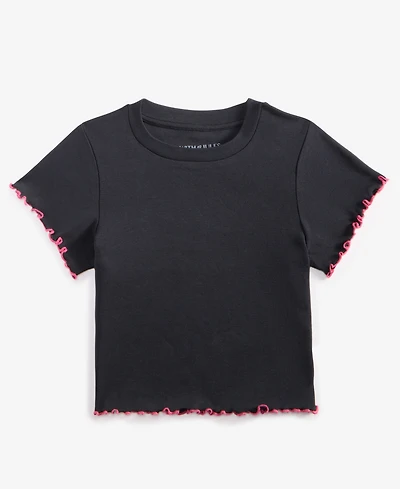 With Jules Big Girls Lettuce-Edge T-Shirt