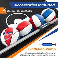 Dual Shot Basketball Arcade Game with 8 Game Modes and 4 Balls