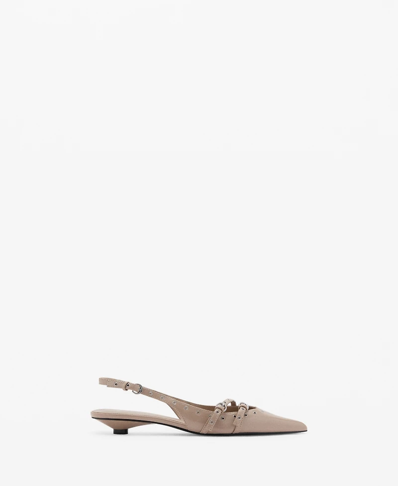 Mango Women's Die-Cut Kitten Shoes