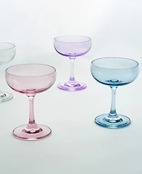 Godinger Veneto Champagne Coupe Glasses, Set of 4