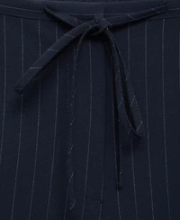 Mango Women's Chalk-Stripe Straight Trousers