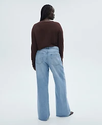 Mango Women's Danila Wide Leg High-Rise Jeans