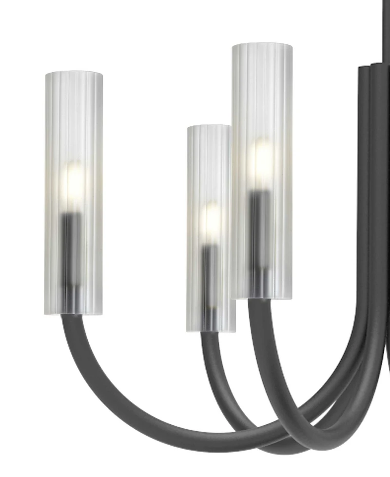 Dainolite 21.75" Metal Wand 6 Light Led Chandelier