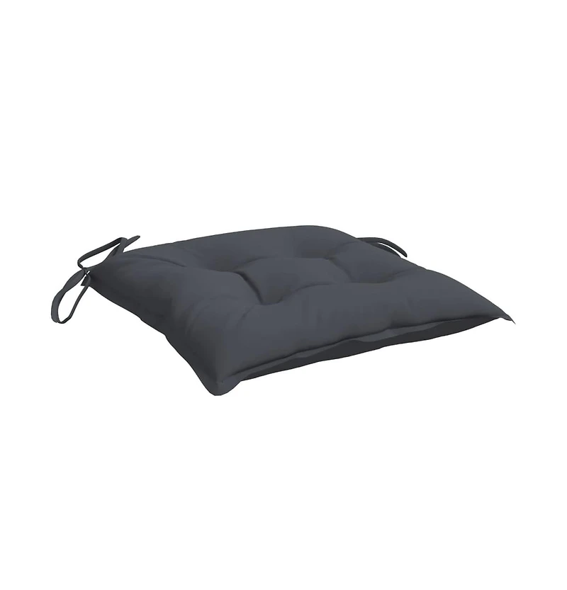 Chair Cushions 4 pcs Anthracite 15.7"x15.7"x2.8" Oxford Fabric