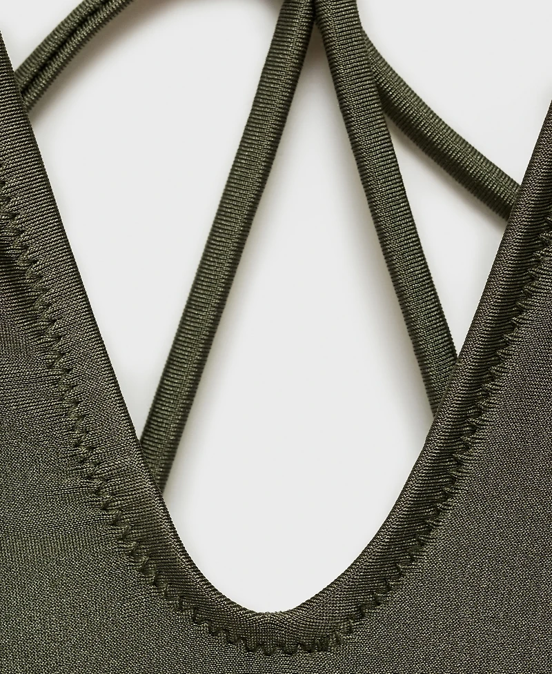 Mango Women's Back Straps Detail Swimsuit