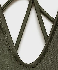 Mango Women's Back Straps Detail Swimsuit