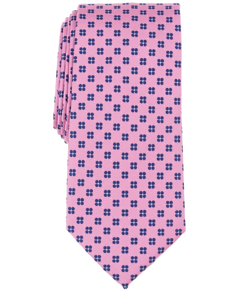 Club Room Men's Dovekie Box-Pattern Tie, Exclusively at Macy's