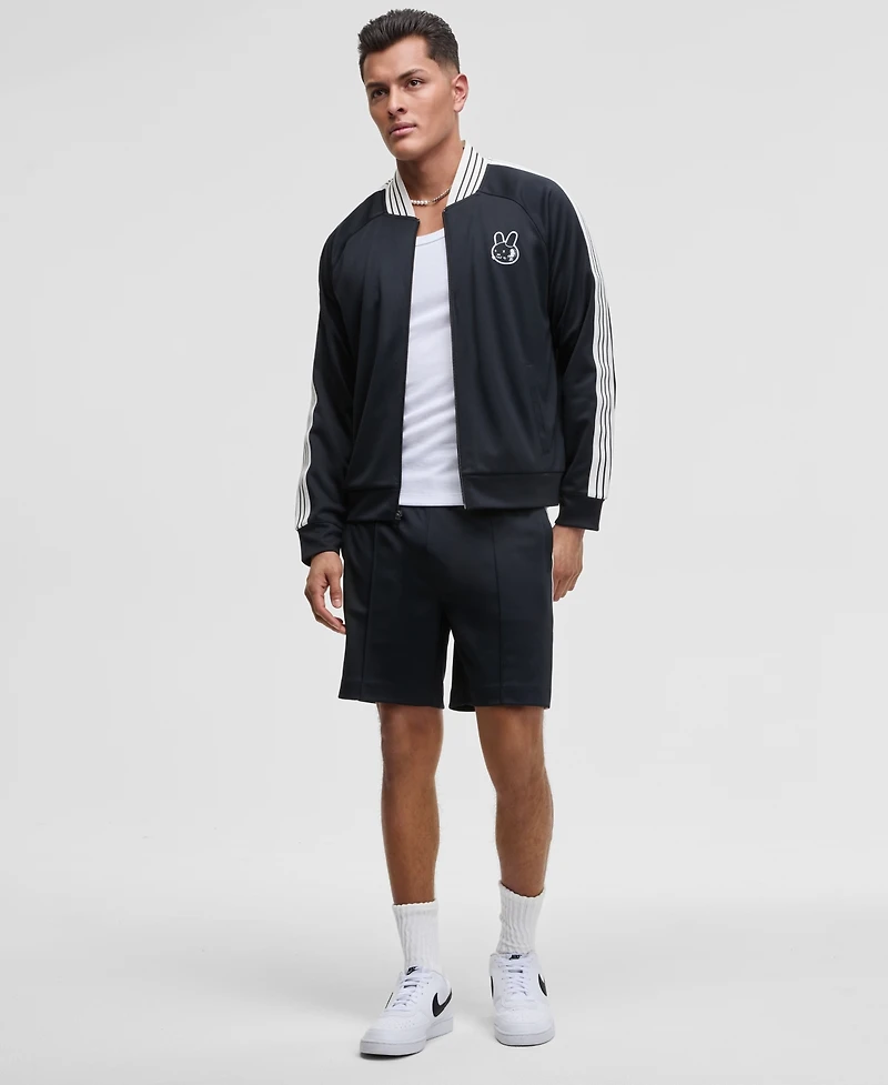 Mode of One Men's Relaxed-Fit Contrast Paneled Full-Zip Tricot Track Jacket, Exclusively at Macy's