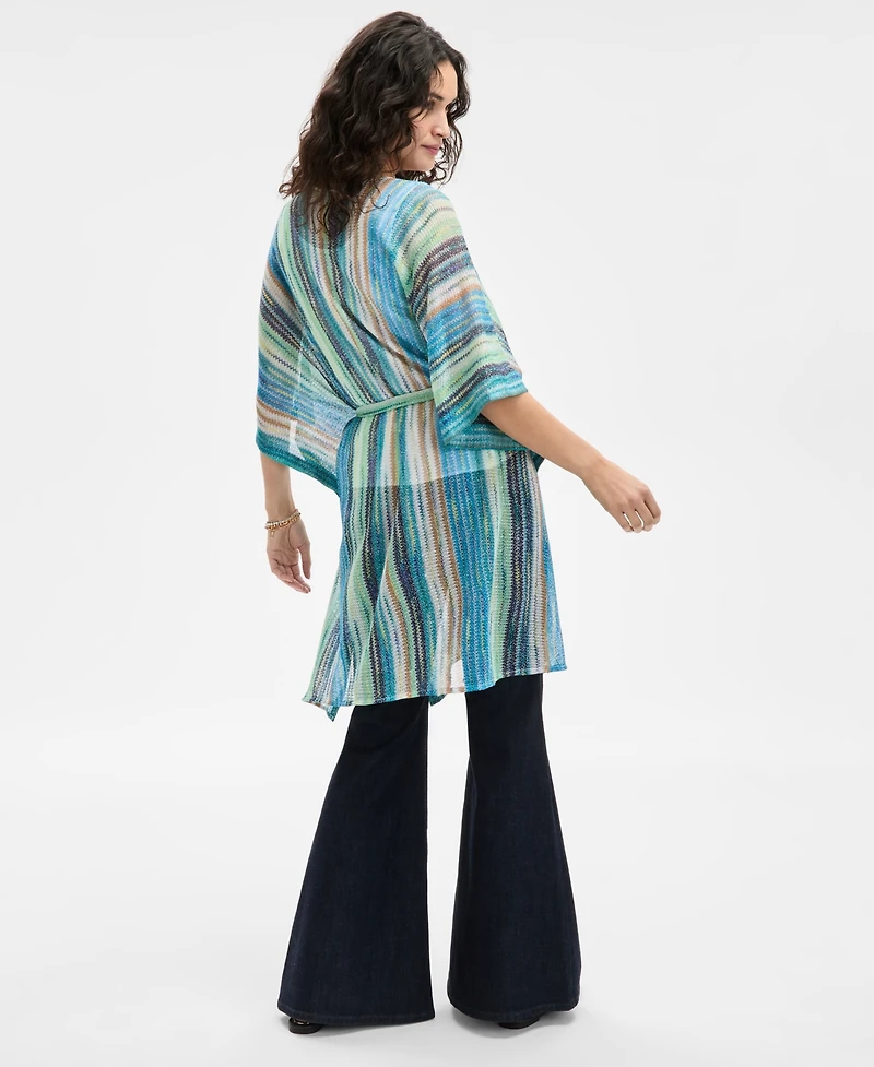 I.n.c. International Concepts Striped Zig Zag Cover-Up, Exclusively at Macy's