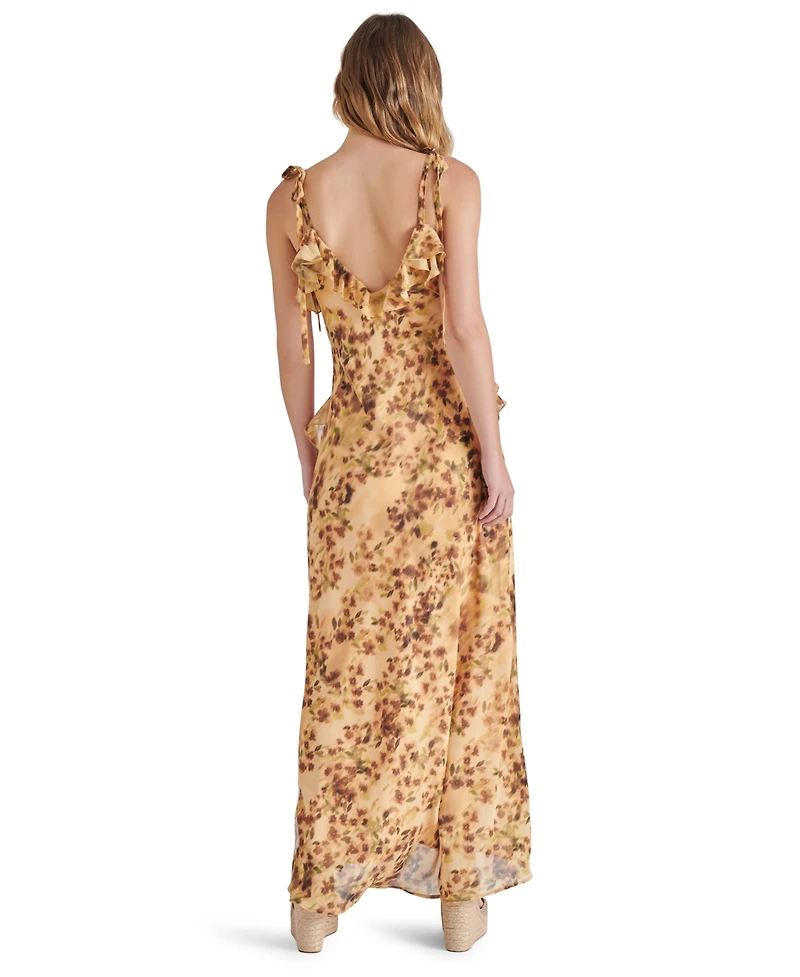 Steve Madden Women's Adalina Ruffle-Trim Chiffon Dress