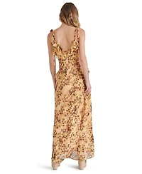 Steve Madden Women's Adalina Ruffle-Trim Chiffon Dress