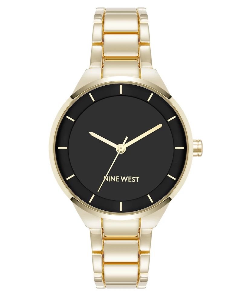 Nine West Women's Quartz and Gold-Tone Metal Alloy Watch