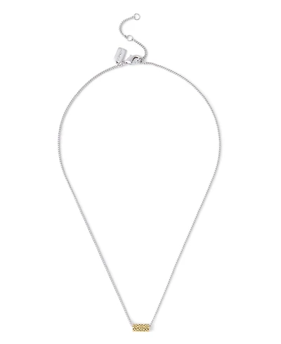 Coach Signature Quilted Tube Pendant Necklace