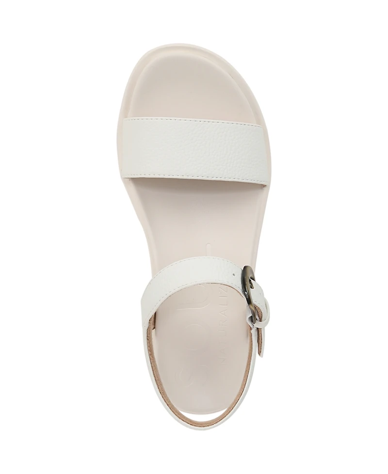 Soul Naturalizer Women's Emma Block Heel Footbed Flat Sandals