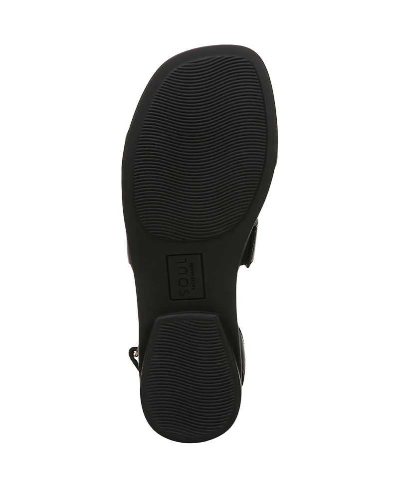 Soul Naturalizer Women's Fiesta Ankle Strap Footbed Flat Sandals