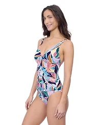Profile by Gottex Women's Aura V Neck One Piece