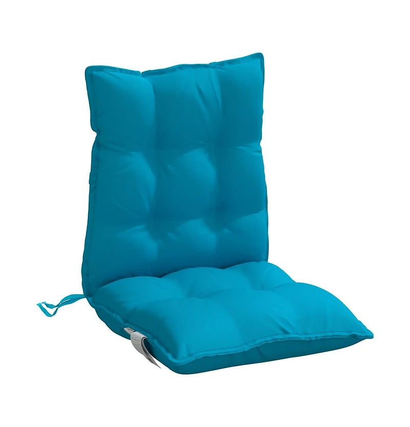 Lowback Chair Cushions 4 pcs Light Blue Oxford Fabric