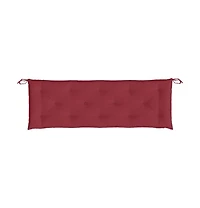 Garden Bench Cushions 2 pcs Wine Red 59.1"x19.7"x2.8" Oxford Fabric