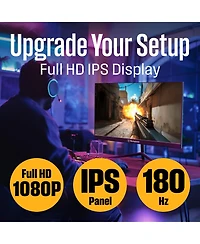 Westinghouse Inch Flat Gaming Monitor, 180Hz, 1ms, Amd FreeSync Support, Low Motion Blur, 1080p Full Hd Ips Display, for Office