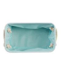 Bone Dry Collapsible Pet Storage Bin With Rope Handles Solid Paw Print