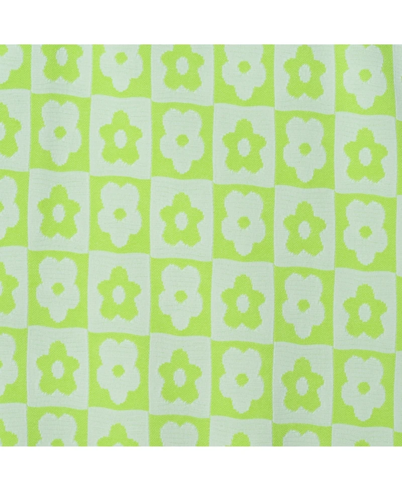 Toddler/Child Girls Floral Check Print Swimsuit