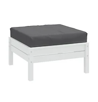 Pallet Cushion Melange Anthracite 23.6"x23.6"x3.7" Fabric
