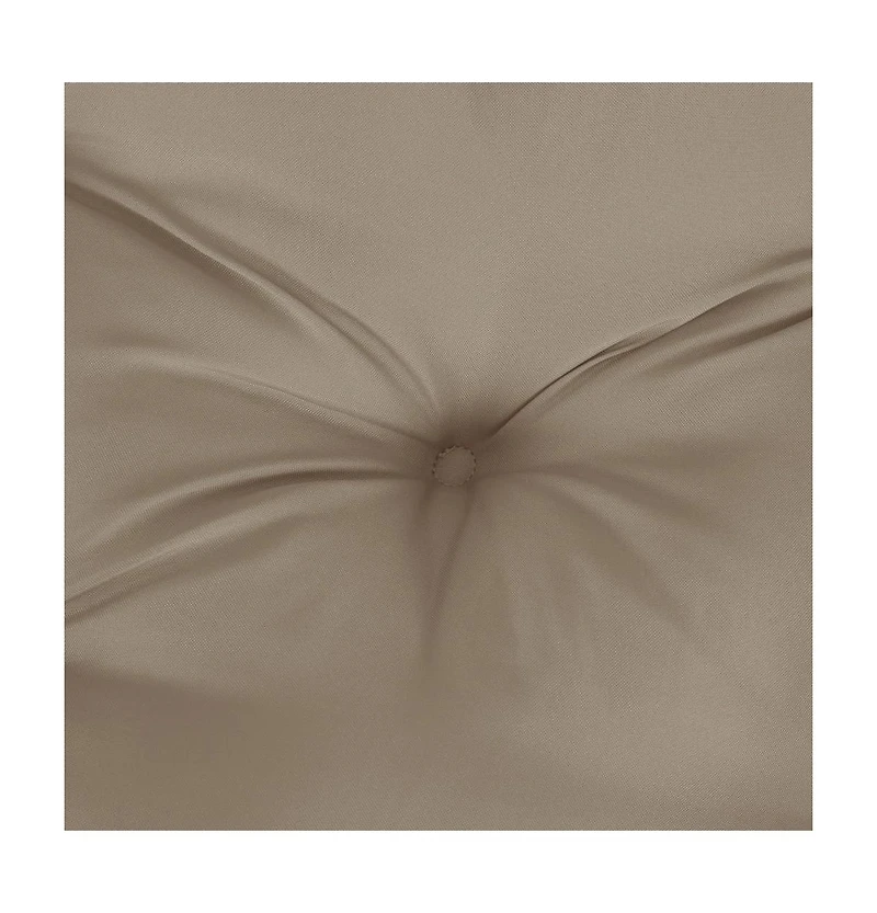 Garden Bench Cushions 2 pcs Taupe 59.1"x19.7"x2.8" Oxford Fabric