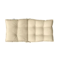 Lowback Chair Cushions 2 pcs Beige Oxford Fabric