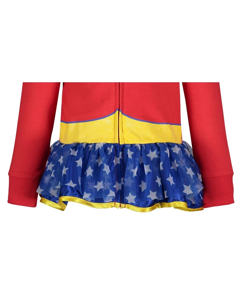 Wonder Woman Zip Up Costume Hoodie