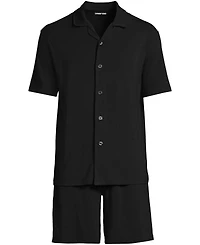 Lands' End Men's Short Sleeve Cooling Knit Pajama Set