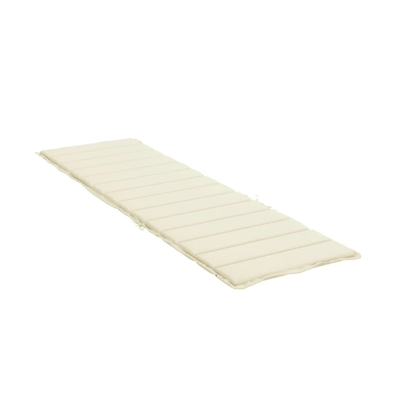 Sun Lounger Cushion Cream 78.7"x23.6"x1.2" Oxford Fabric