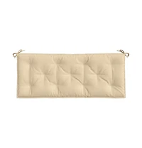 Garden Bench Cushion Beige 47.2"x19.7"x2.8" Oxford Fabric