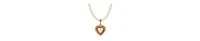 2028 Faux Cultivated Pearl Heart Pendant Necklace