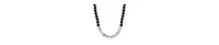 2028 Black Acrylic Bead Crystal Glass Necklace