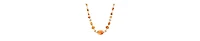 2028 Faux Amber Bead Necklace