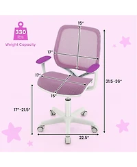 Swivel Mesh Children Computer Chair with Adjustable Height