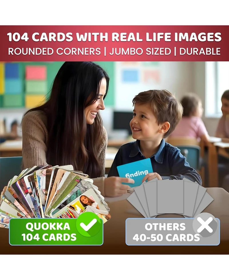 Quokka Flash Cards for Kids and Adults – Large Preschool Speech Therapy, Aba Esl Teaching, Early Childhood Education