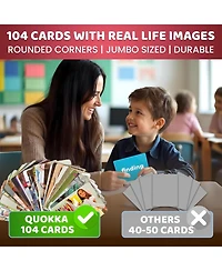 Quokka Flash Cards for Kids and Adults – Large Preschool Speech Therapy, Aba Esl Teaching, Early Childhood Education