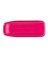 Lucky Bums Lightweight Plastic 48 Inch Sleds with Pull Ropes, 1 Red and 1 Pink