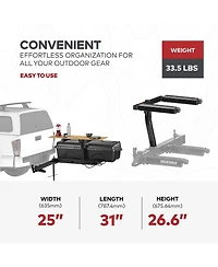Yakima Exo TopShelf Second Level Hitch Base Rack Storage System with 2 Sks Locks