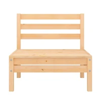 Patio Middle Sofa Solid Pinewood