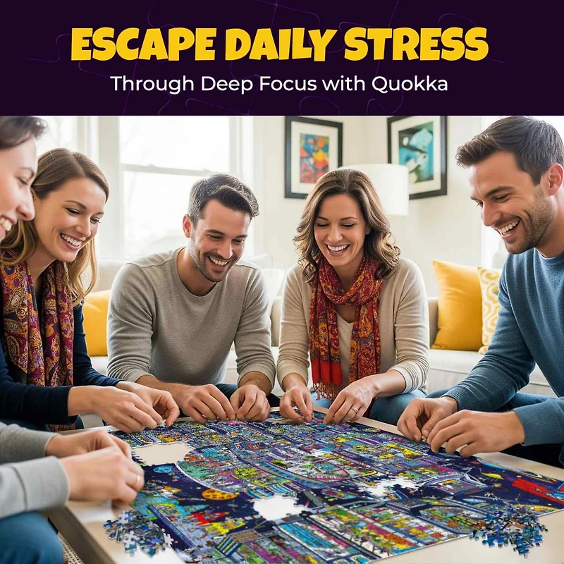 Quokka 1000 Piece Jigsaw Puzzle for Adults – Themed Puzzles with Bonus Challenges