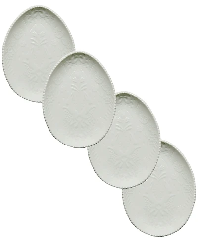 Tableau Egg Relief Plate, Set of 4