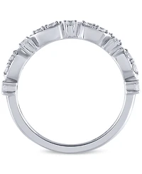 Diamond Double-Row Band (3/4 ct. t.w.) in 14k White Gold