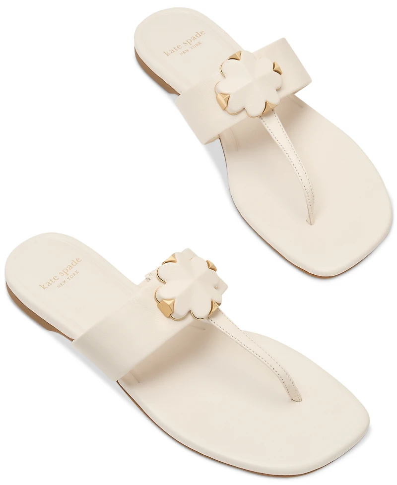 Kate Spade New York Women's Flower Thong Flat Sandals