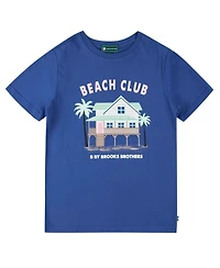 B By Brooks Brothers Big Boys Beach Club Graphic T-Shirt