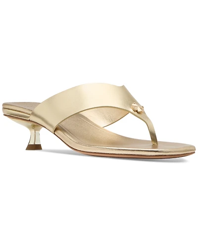 Kate Spade New York Women's Spade Flower Kitten Heel Dress Sandals