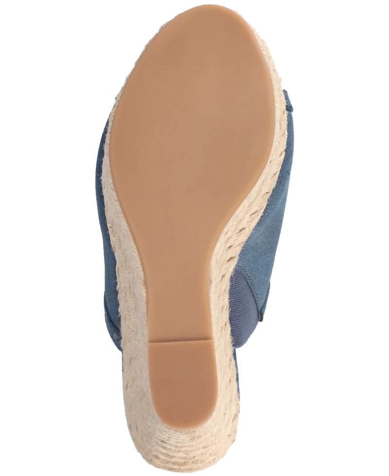 Journee Collection Women's Yari Platform Espadrille Wedge Sandals