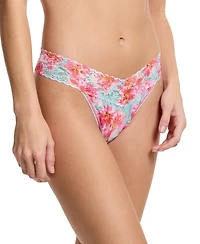 Hanky Panky Women's Printed Signature Lace Original Rise Thong