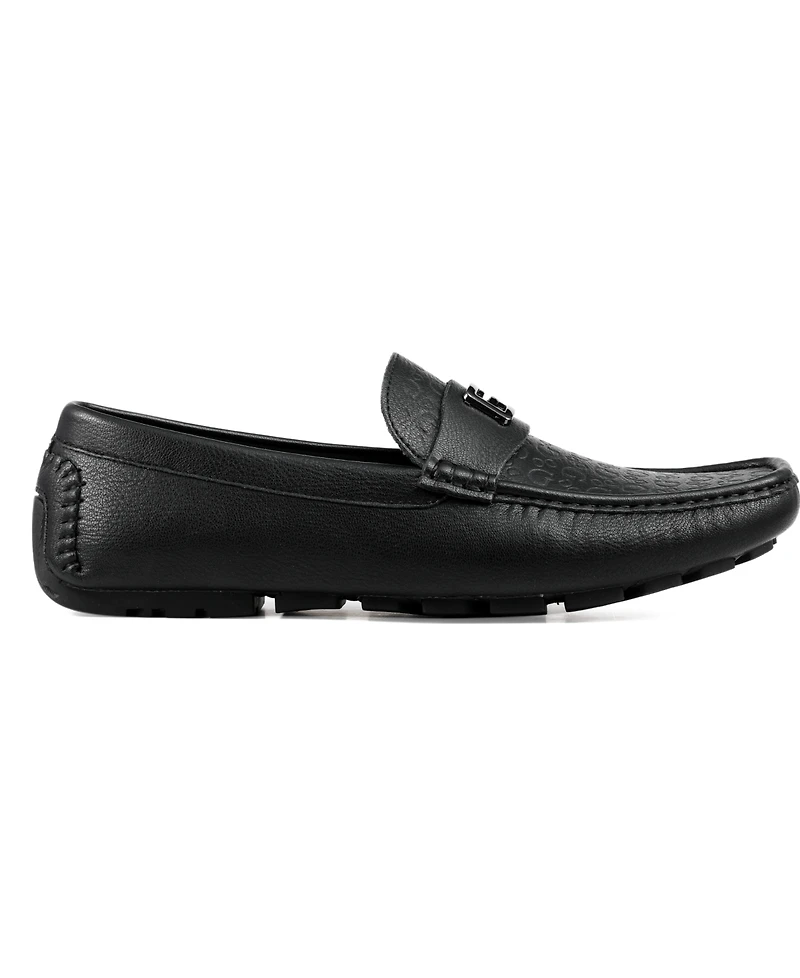 Guess Men's Alsto Ornamented Moc Toe Driving Loafers